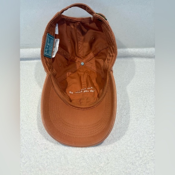 Warm Orange Life Is Good Hat Unisex One Size - Picture 6 of 12